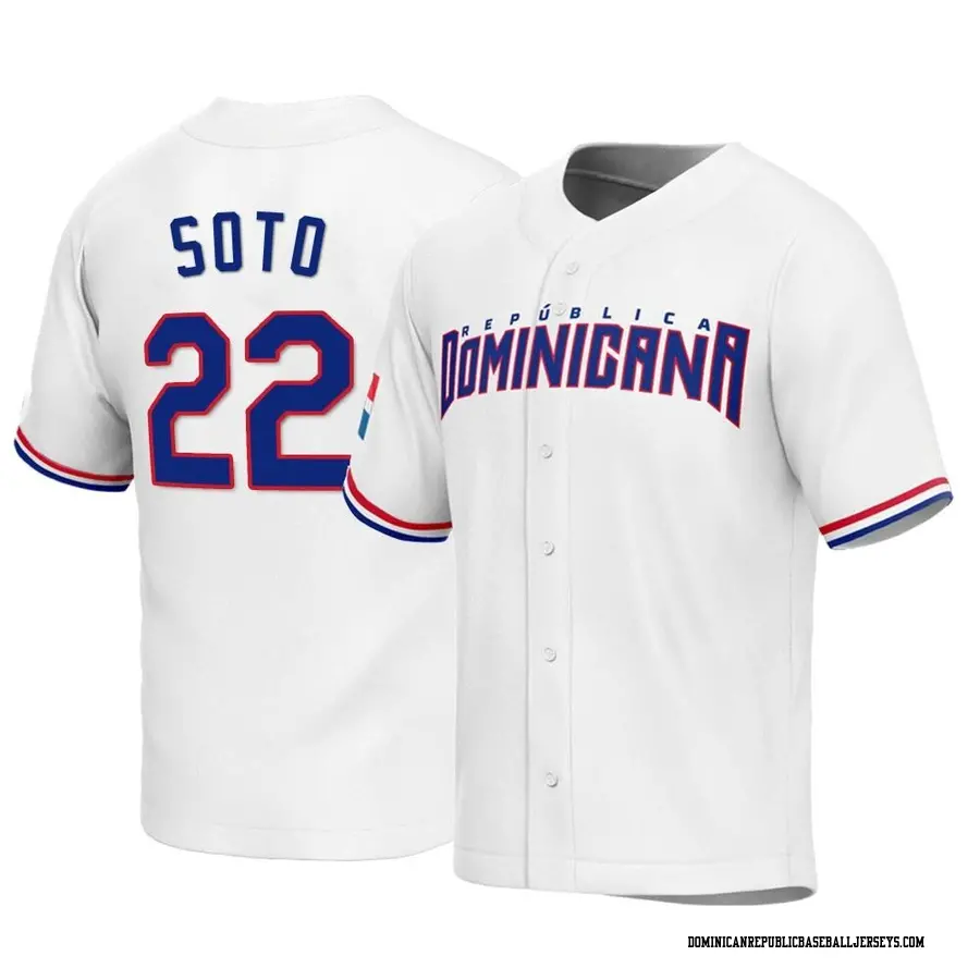 Custom Text And Number) Dominican Republic Baseball 2023 Baseball Jersey  Version White Ver.02 LT14 in 2023